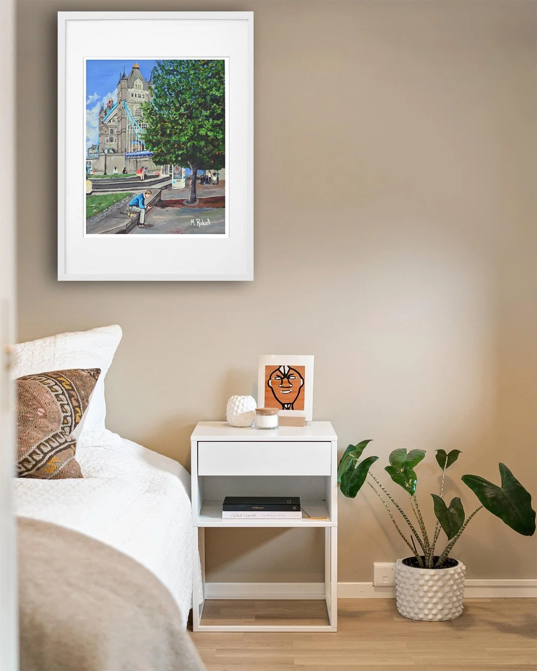 Bedroom Artwork featuring Tower Bridge by London Artist - M.Rodwell
