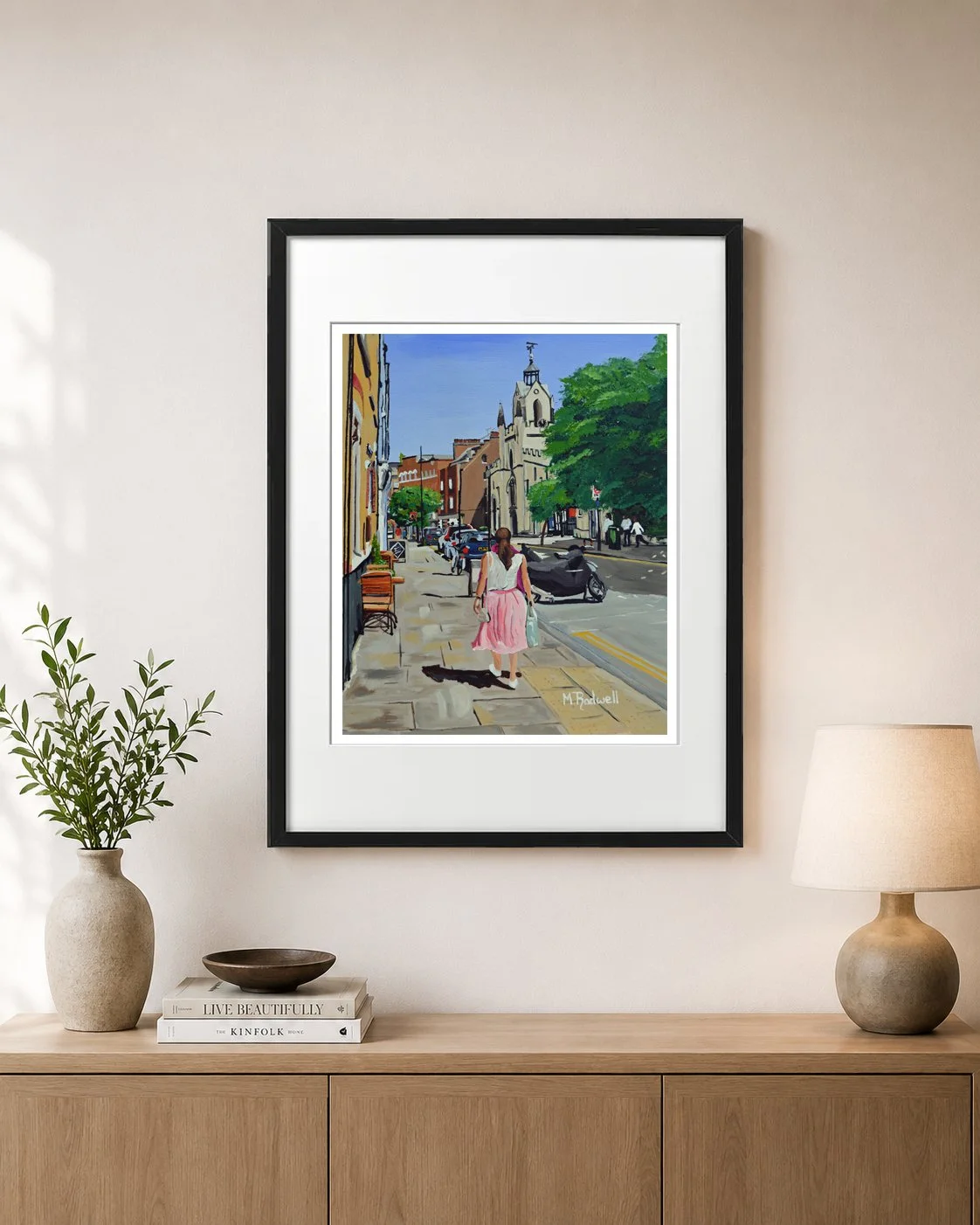 Bermondsey Lady Print Black Frame.jpg