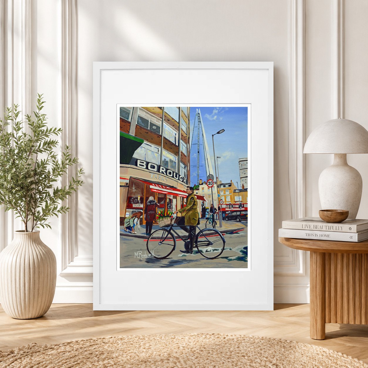 Borough Market Man On Bicycle Print.jpg