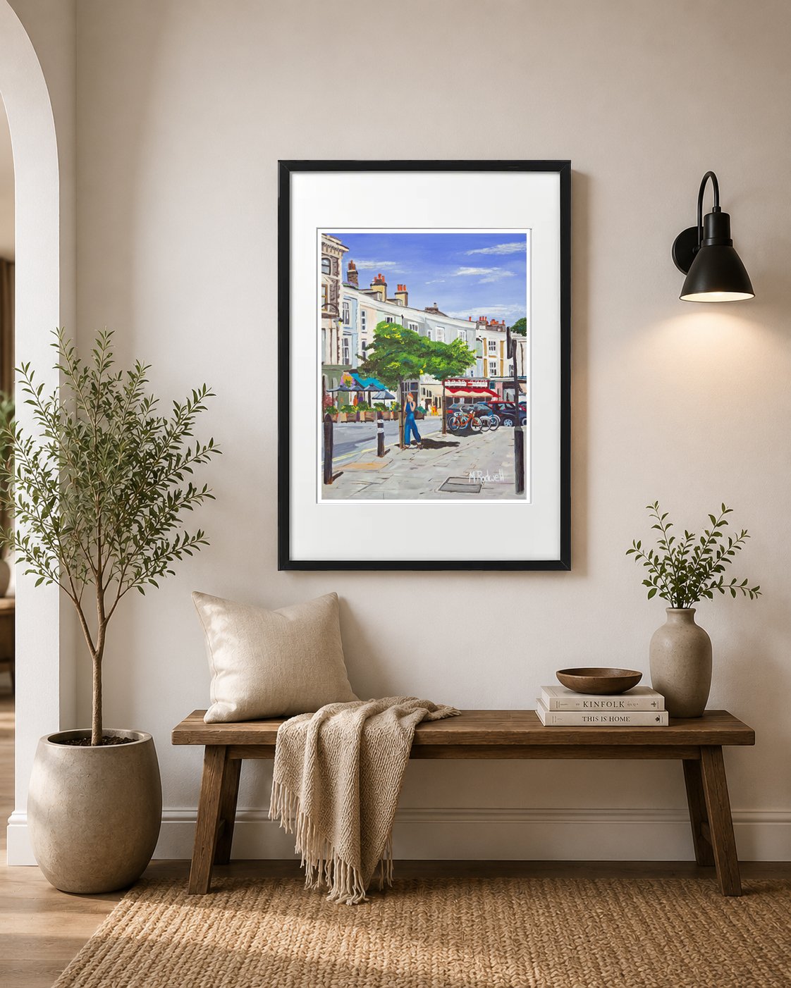 Lady Crossing the Street Regents Park Primrose Hill Artwork