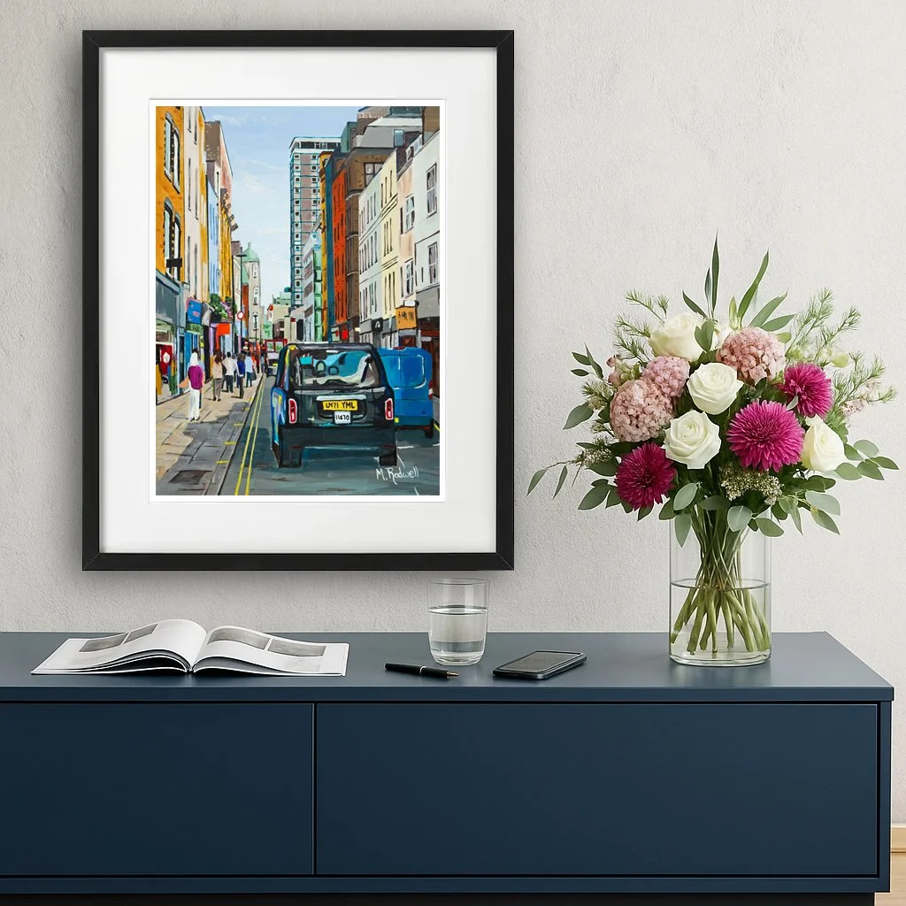 Soho Berwick Street London Street Scene Artwork for the home