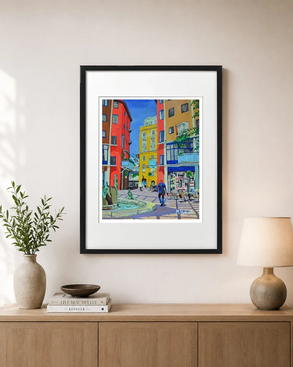 Courage Yard Print London Street Illustration.jpg