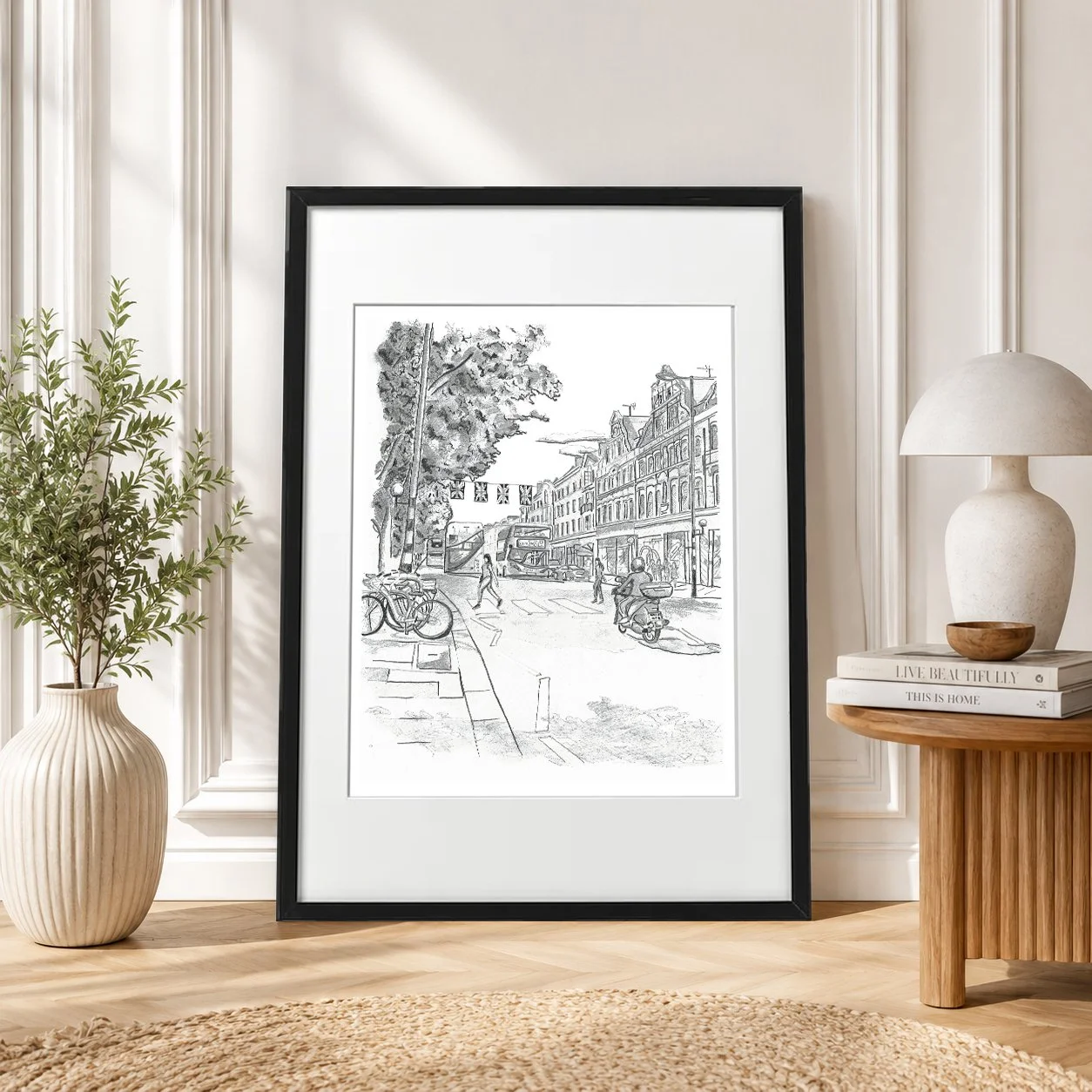 Kings Road Chelsea Print Pencil Print.jpg