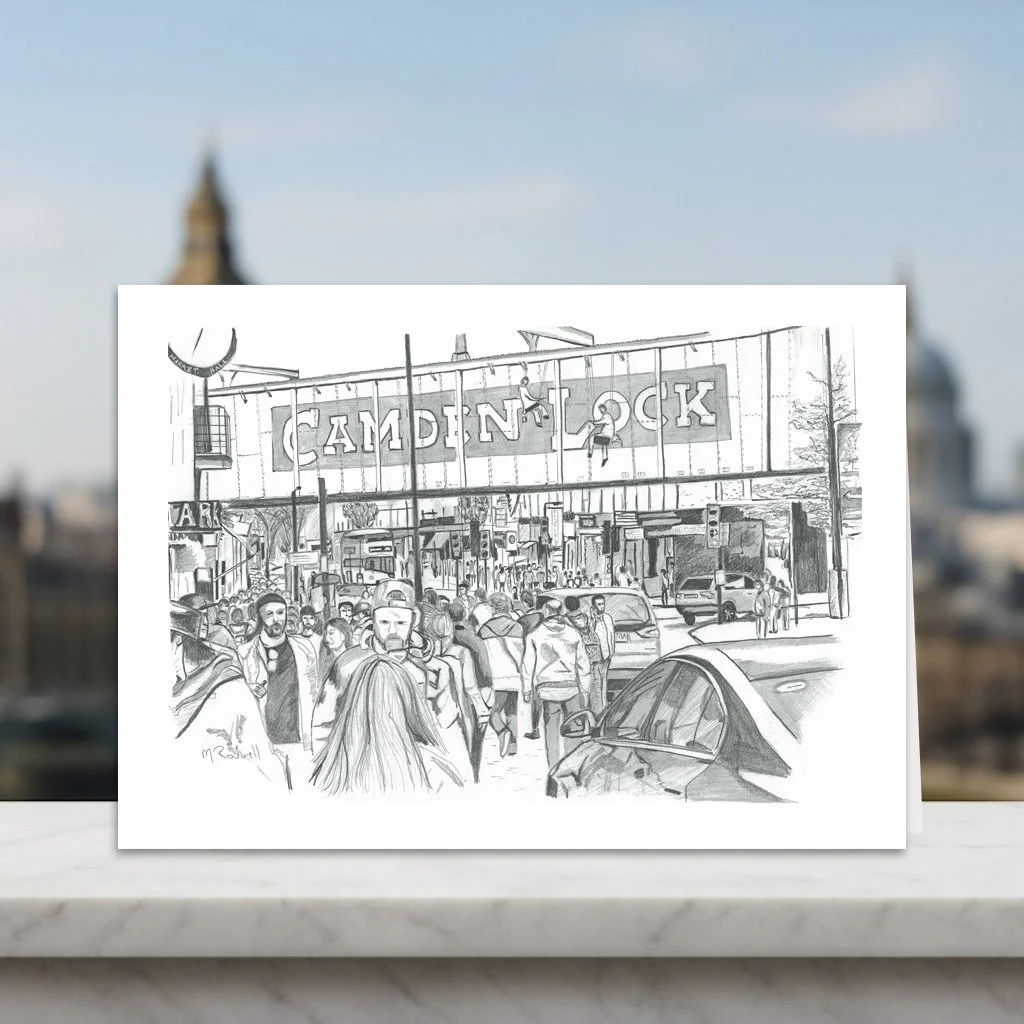 Greeting Card of Camden Market High Street Greeting Card
