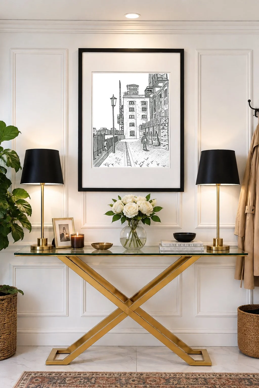 Globe Wharf Rotherhithe Pencil Print.jpg