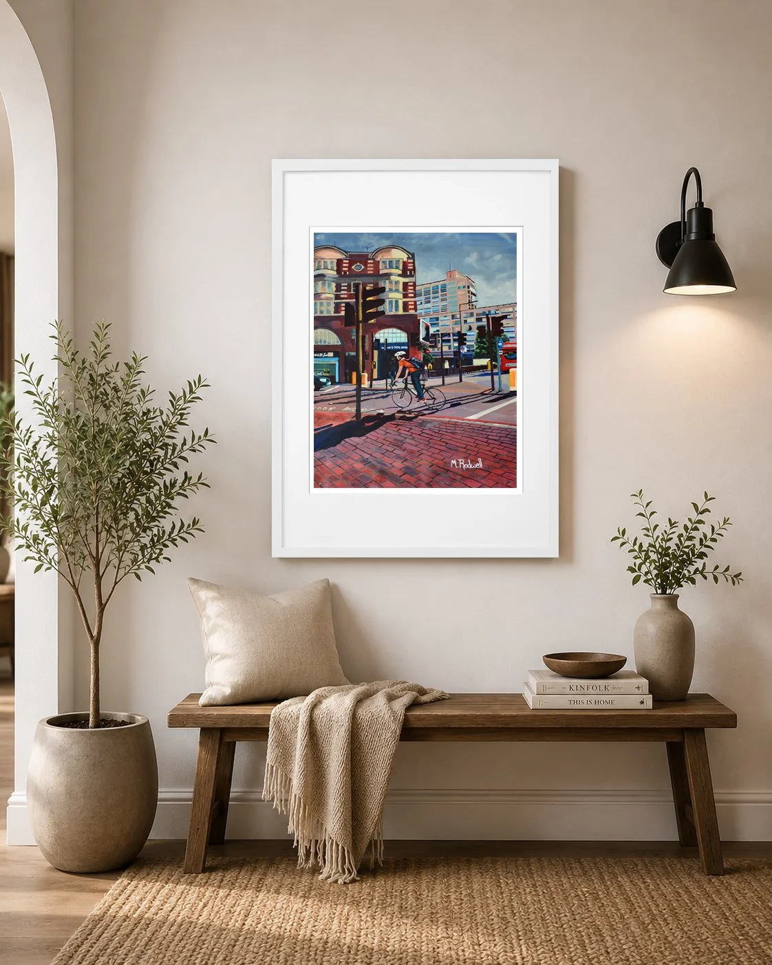 Elephant and Castle Print Street Illustration of Station wall Art.jpg