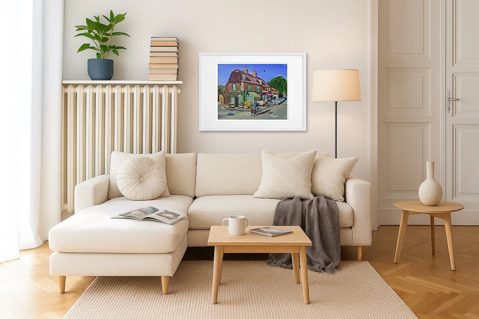 Dulwich Village Impressionist London Painting Wall Art for the Home