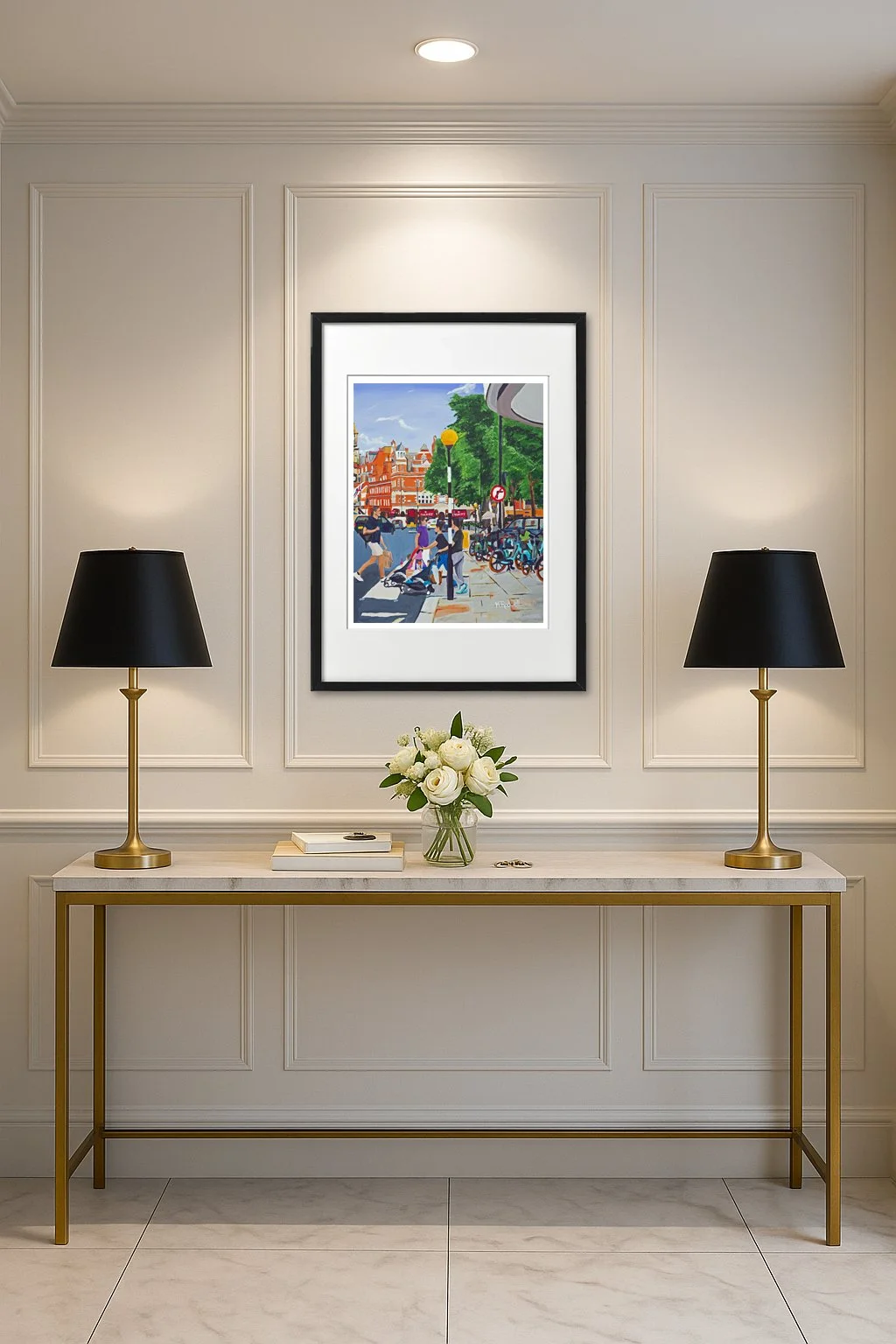 Sloane Square Chelsea London Wall Art.  Hallway Inspiration