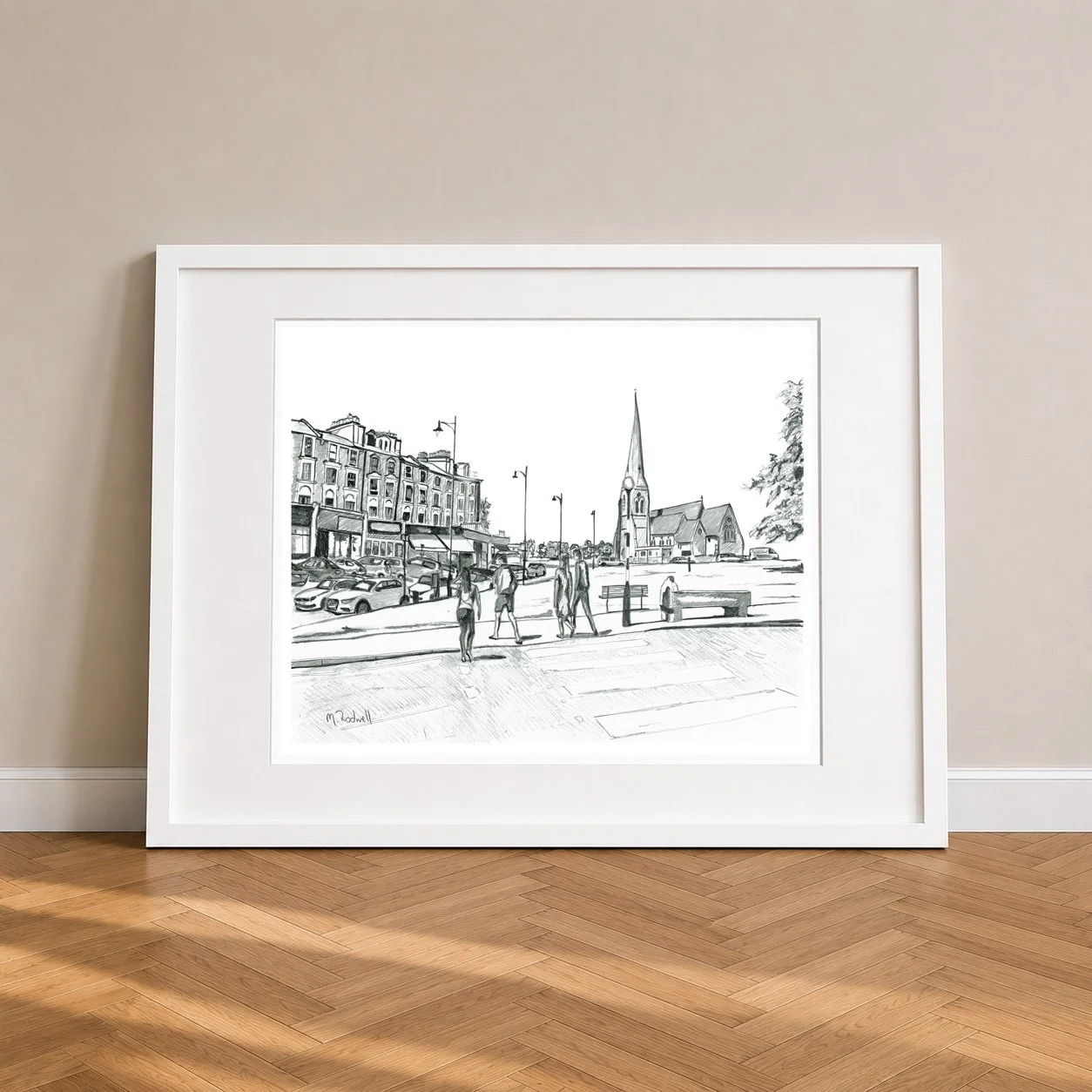 Blackheath Pencil Print Framed Black.jpg