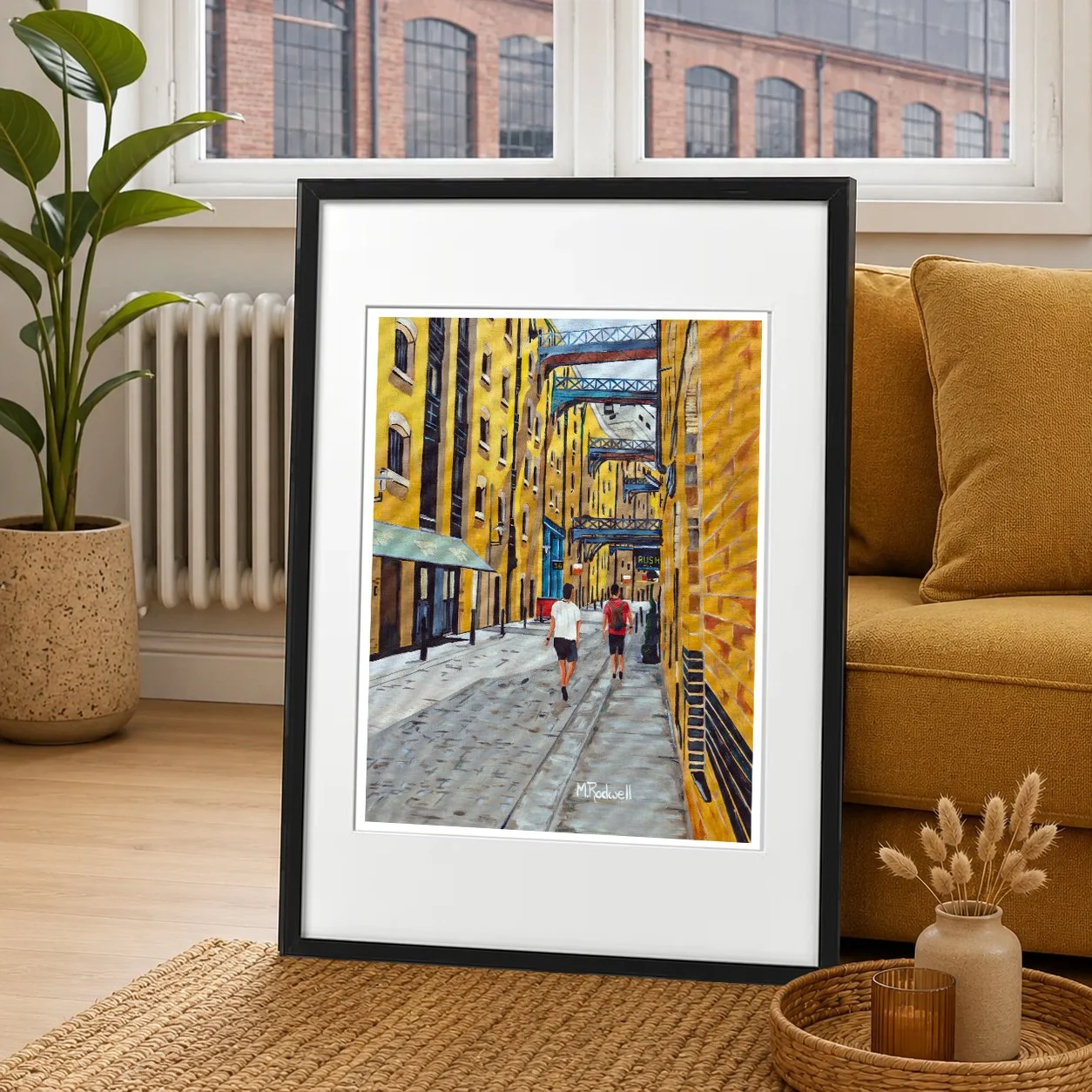 Shad Thames, Dockside Warehouse Apartment Street View London Print