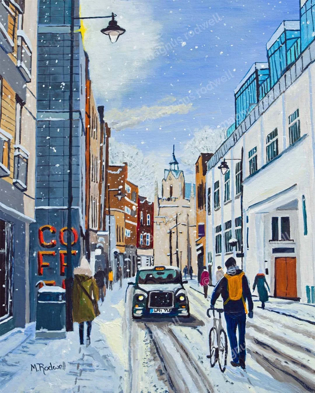 Bermondsey Street Winter Wonderland London Print Acrylic Artwork