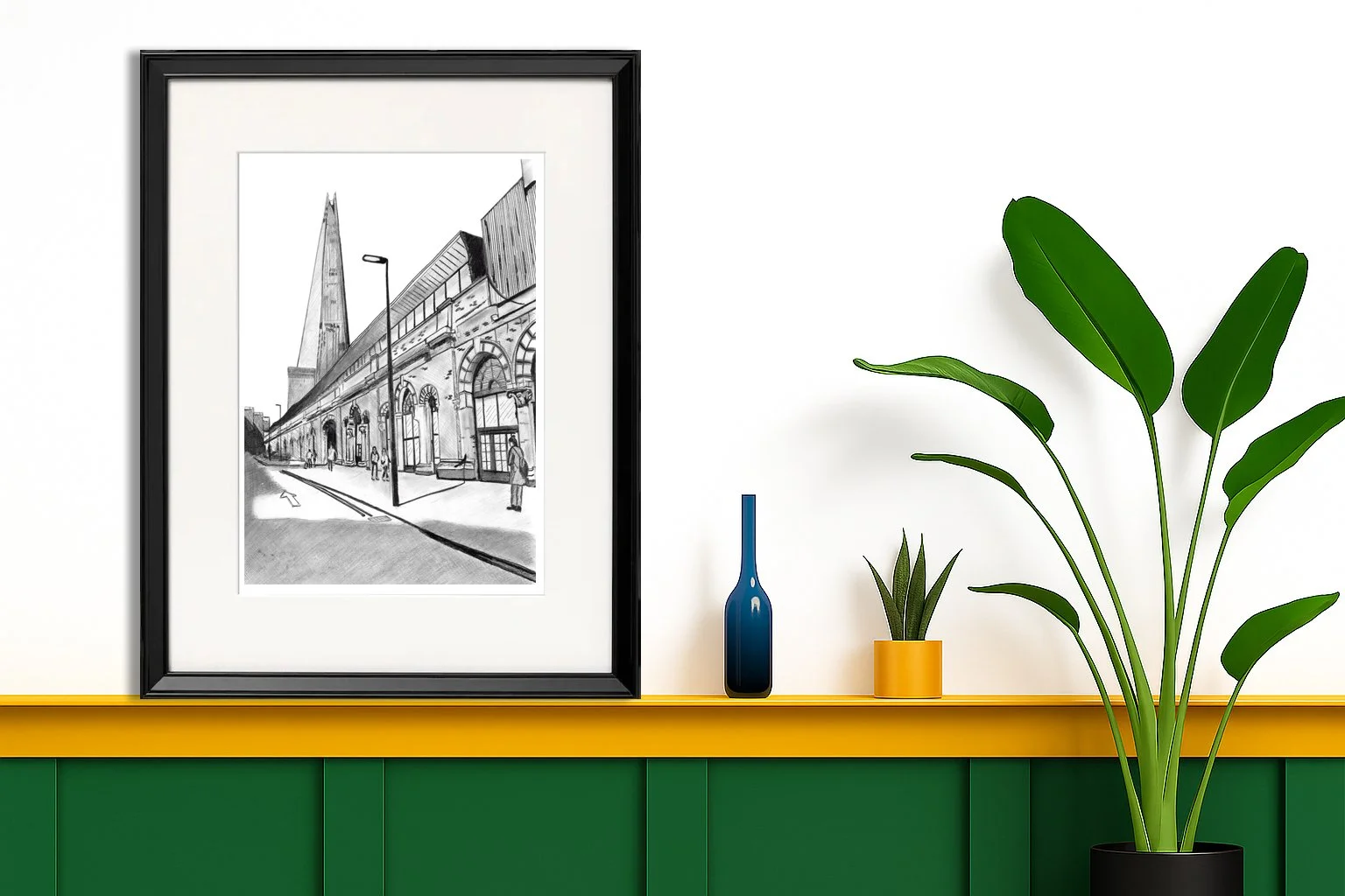 The Shard London Pencil Print Wall Artwork for the Home and Office