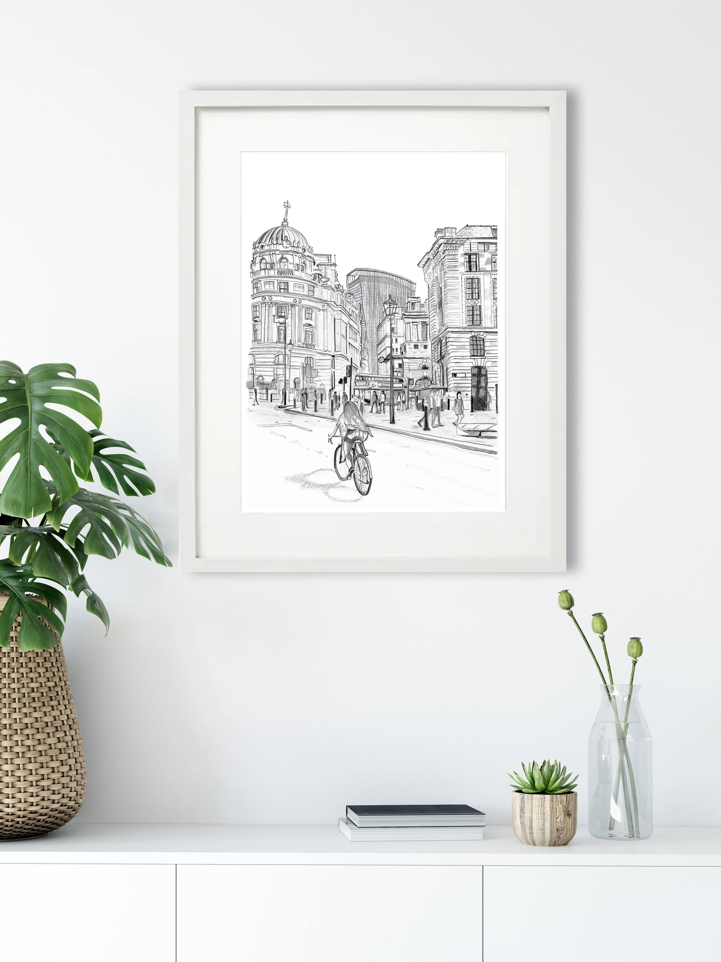 London Poster Bank Station Cornhill