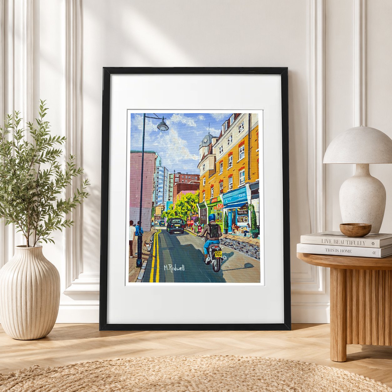 Snowfields Bermondsey London Art Print Black Frame.jpg