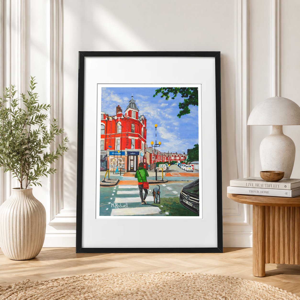 Grove Street East Dulwich Print Black Frame.jpg