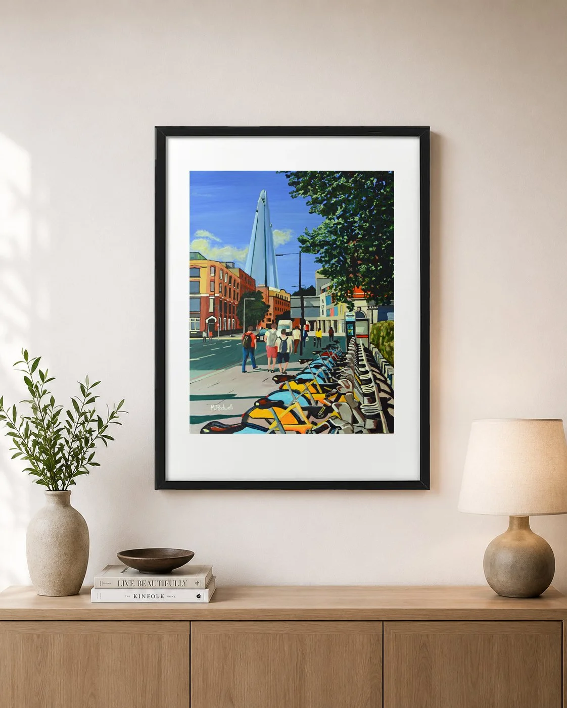 Shard London Print Impressionist Street Illustration.jpg