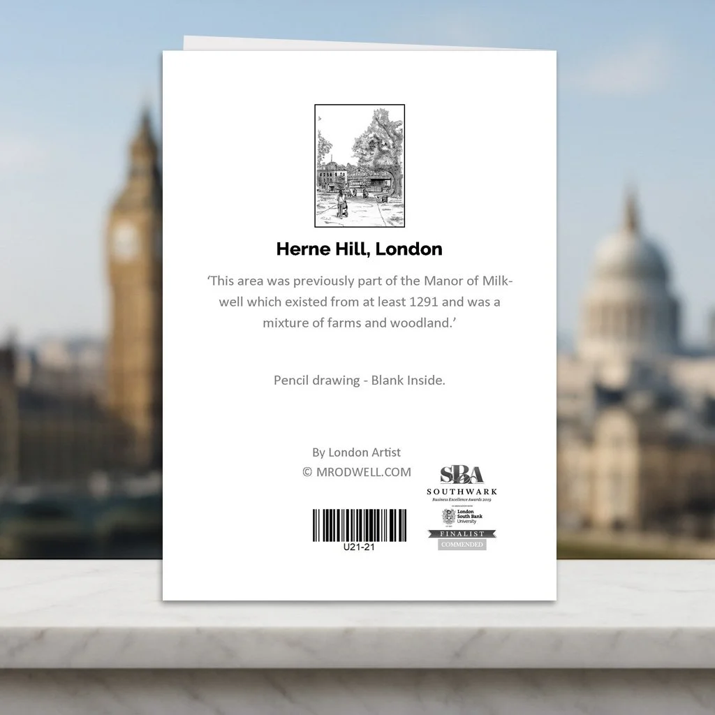 Brockwell Park Herne Hill London Greeting Card Fun Facts Back Cover