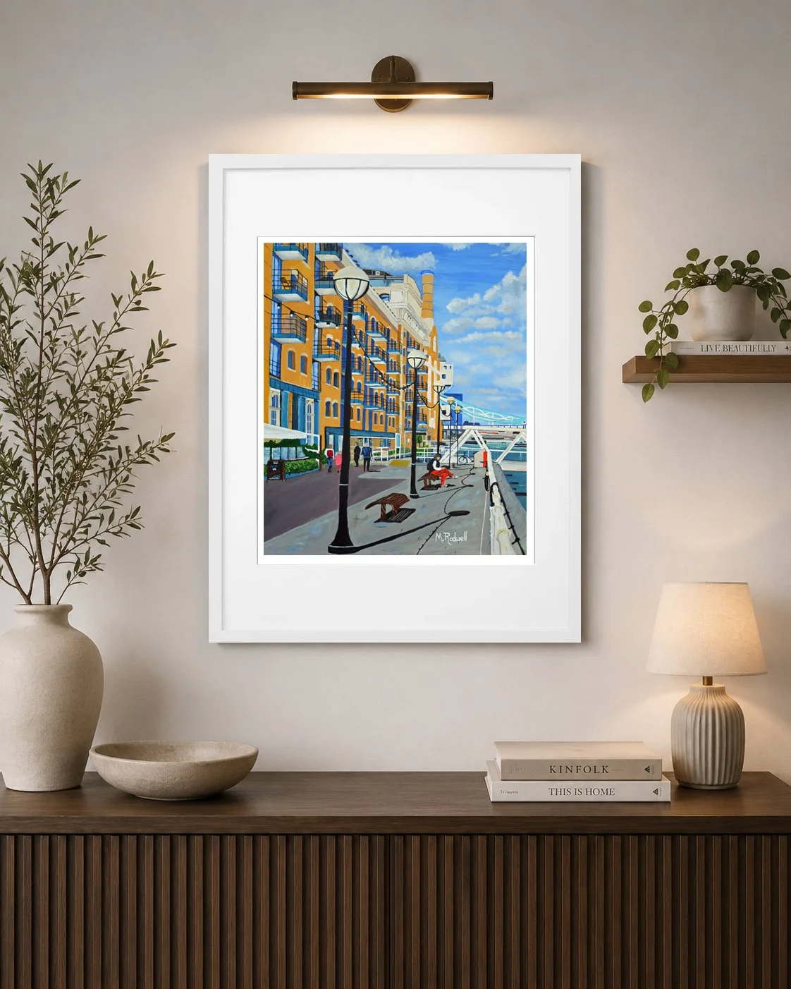 Butlers Wharf Shad Thames Print Framed Wall Art by M.Rodwell.jpg