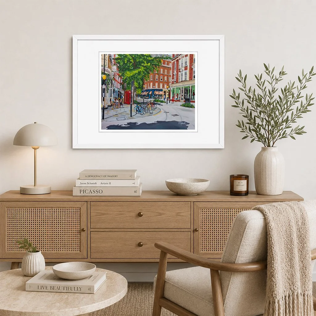 Marylebone High Street Colour Print by Magnus Rodwell