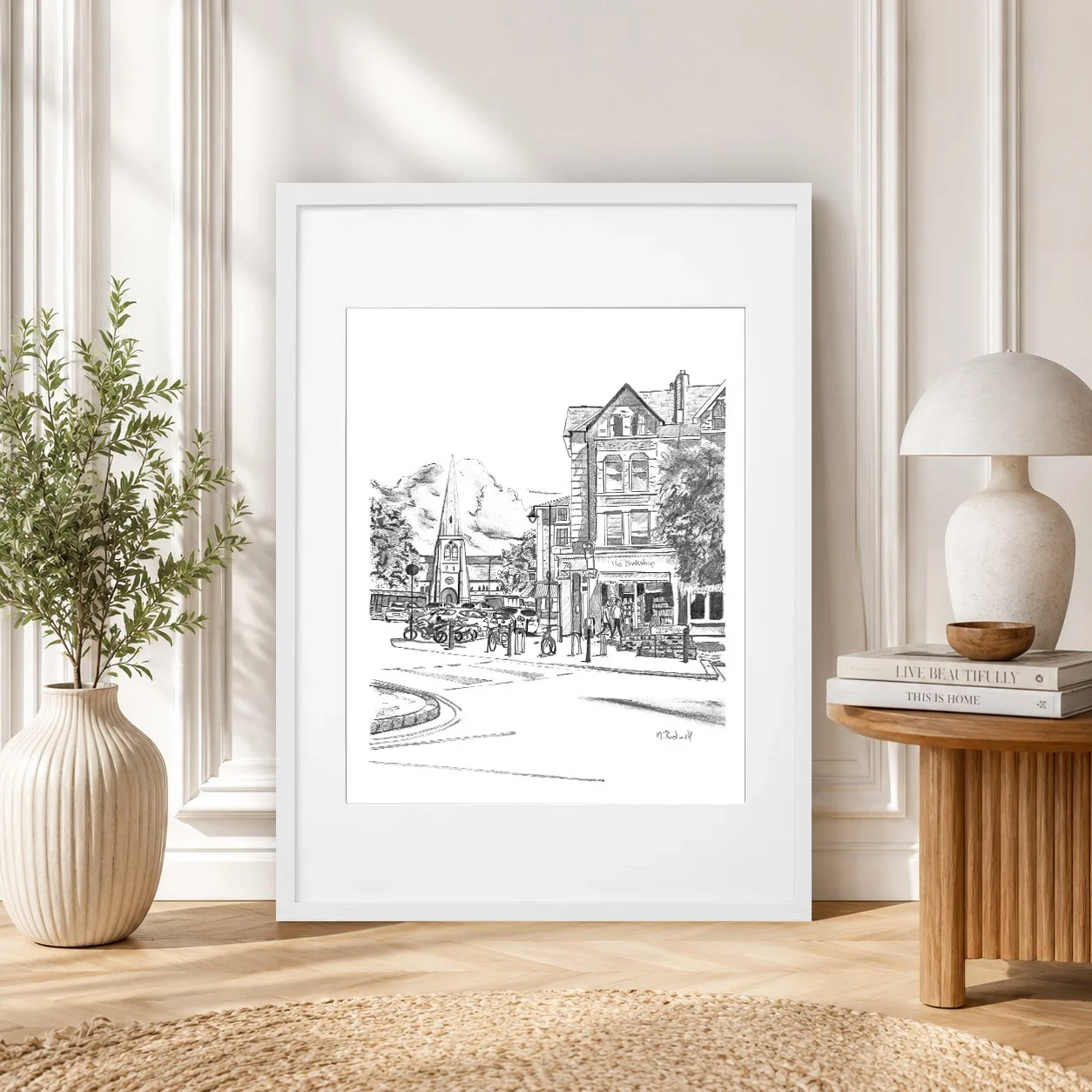 Blackheath Pencil Print Framed for Sale Memories.jpg