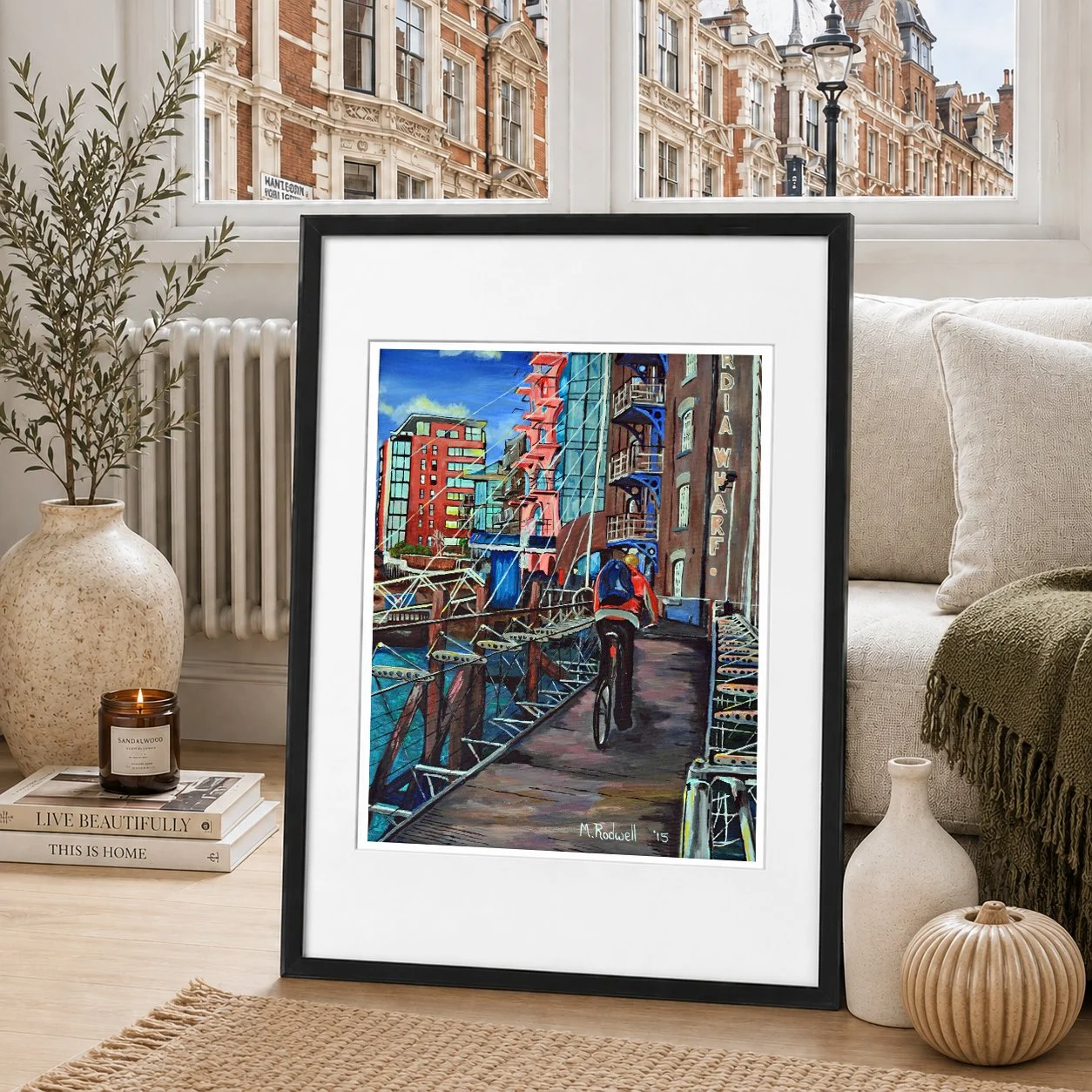 Concordia Wharf Walkway Illusration London Art Print.jpg