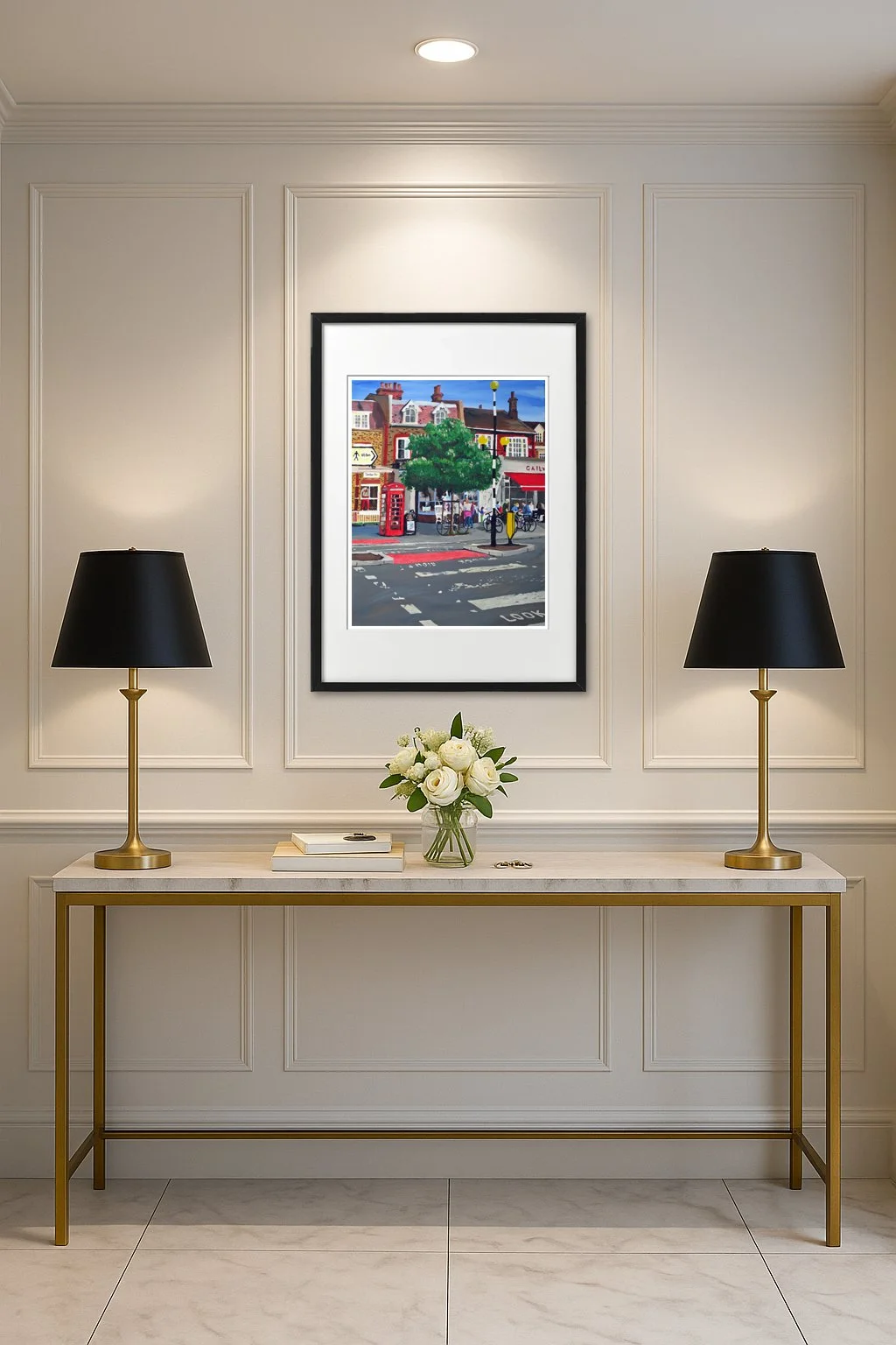 Dulwich Village London Hallway Print of the crossing