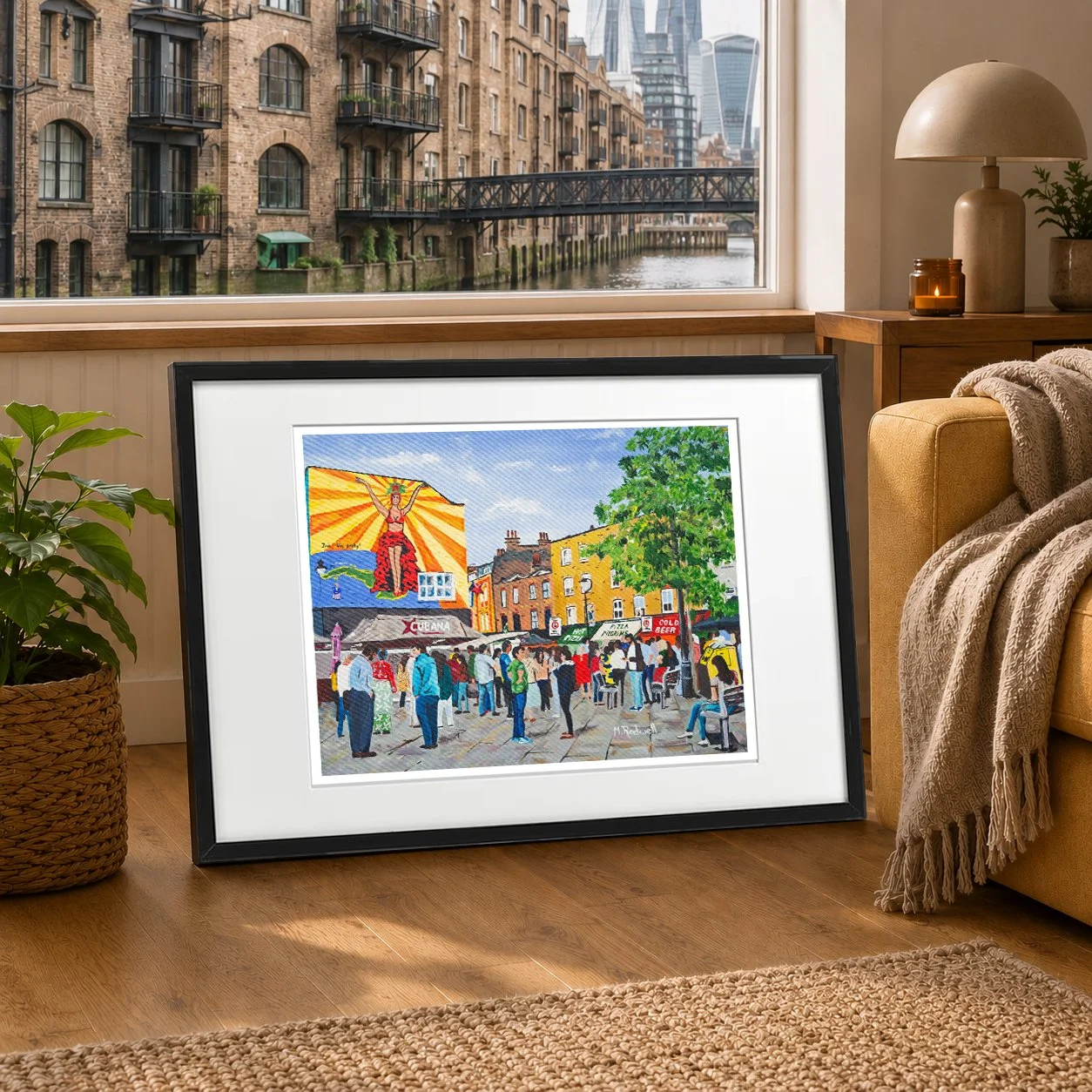 Colour illustration of the Cut Waterloo High Street.  by Magnus Rodwell