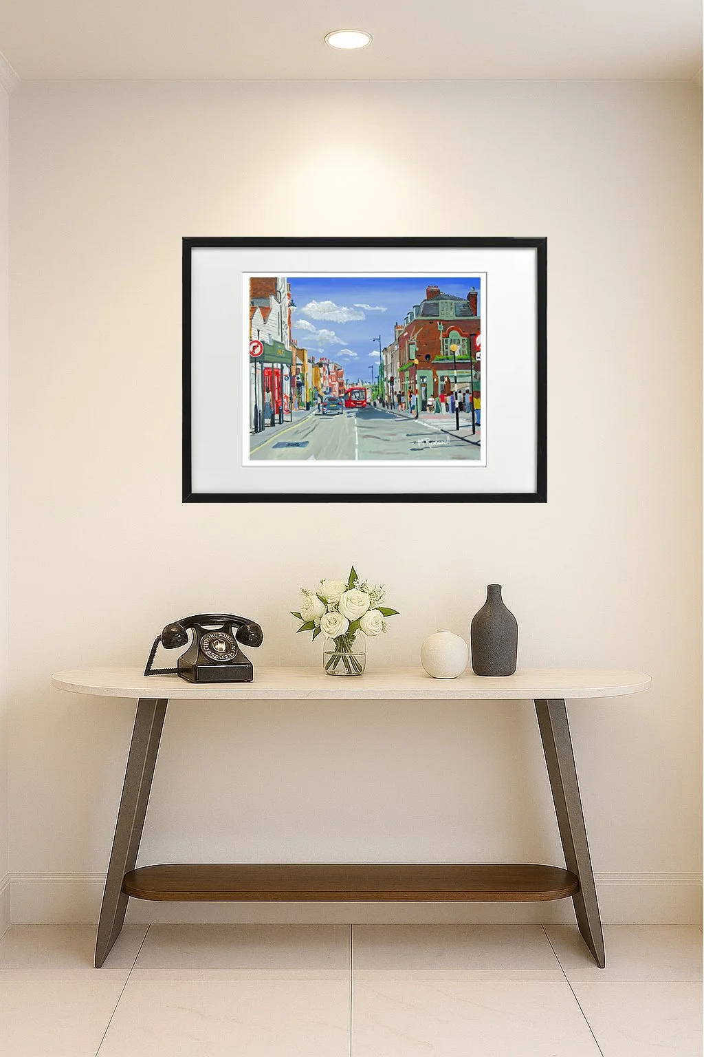 Highgate Street Illustration Wall Art for the Home