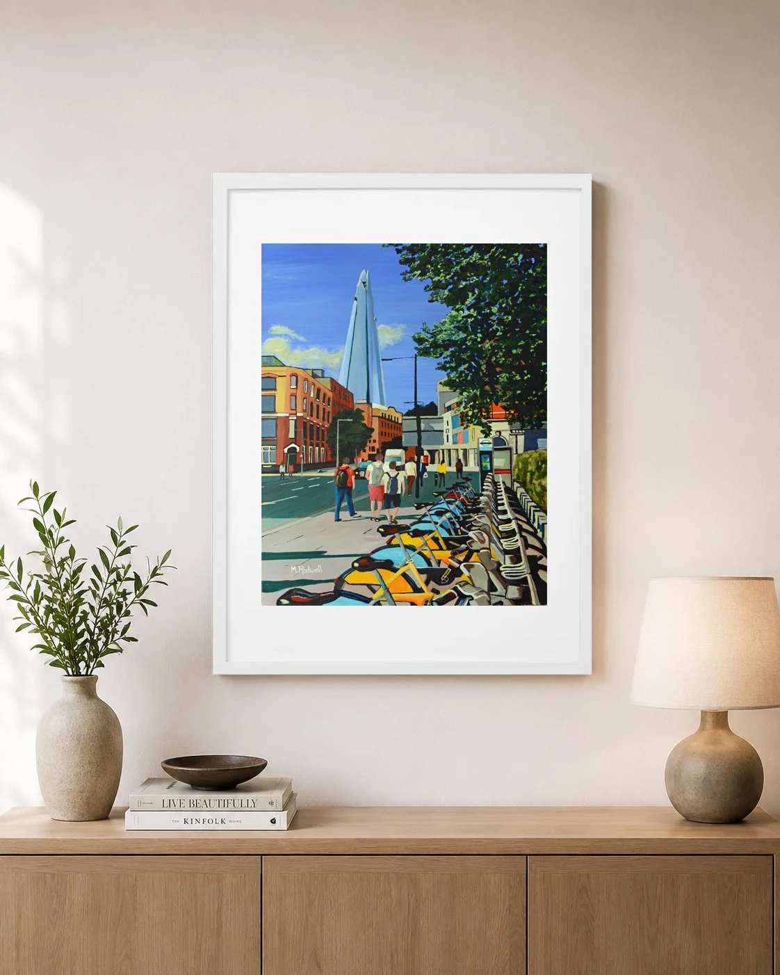 Shard London Print Impressionist Street Illustration by M.Rodwell.jpg