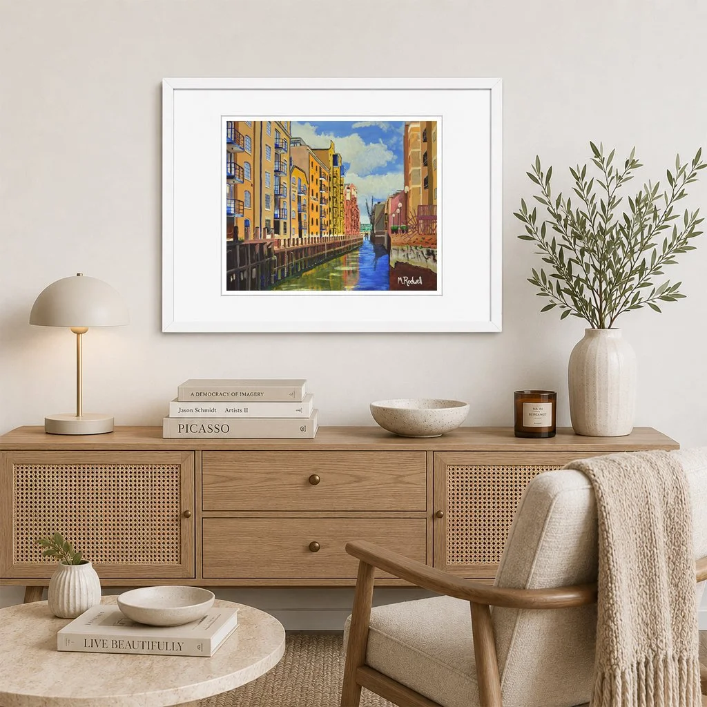 St Saviours Dock Bermondsey Print Street Impressionist Artwork.jpg