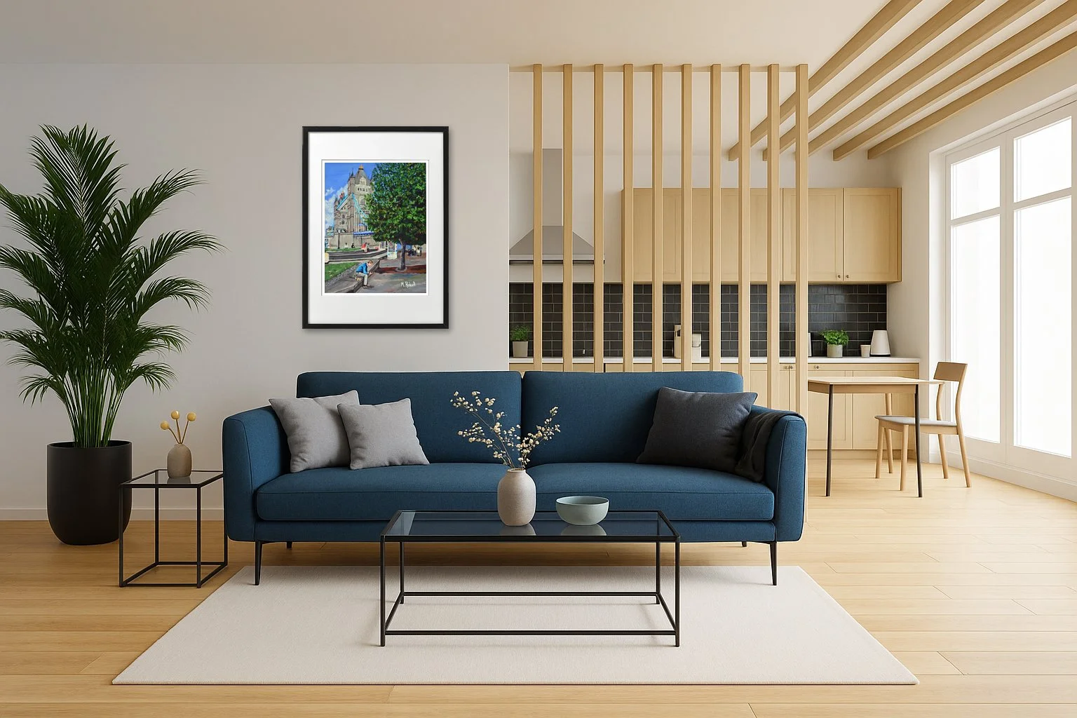 Tower Bridge London Lover Man Wall Art.  Home Interior Wall Art