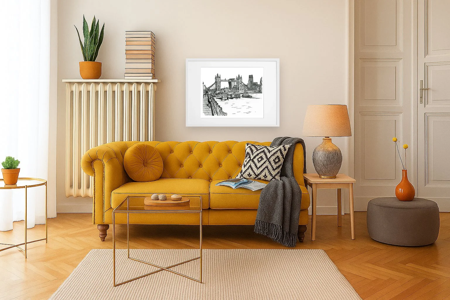 Tower Bridge Illustration Wall Art London