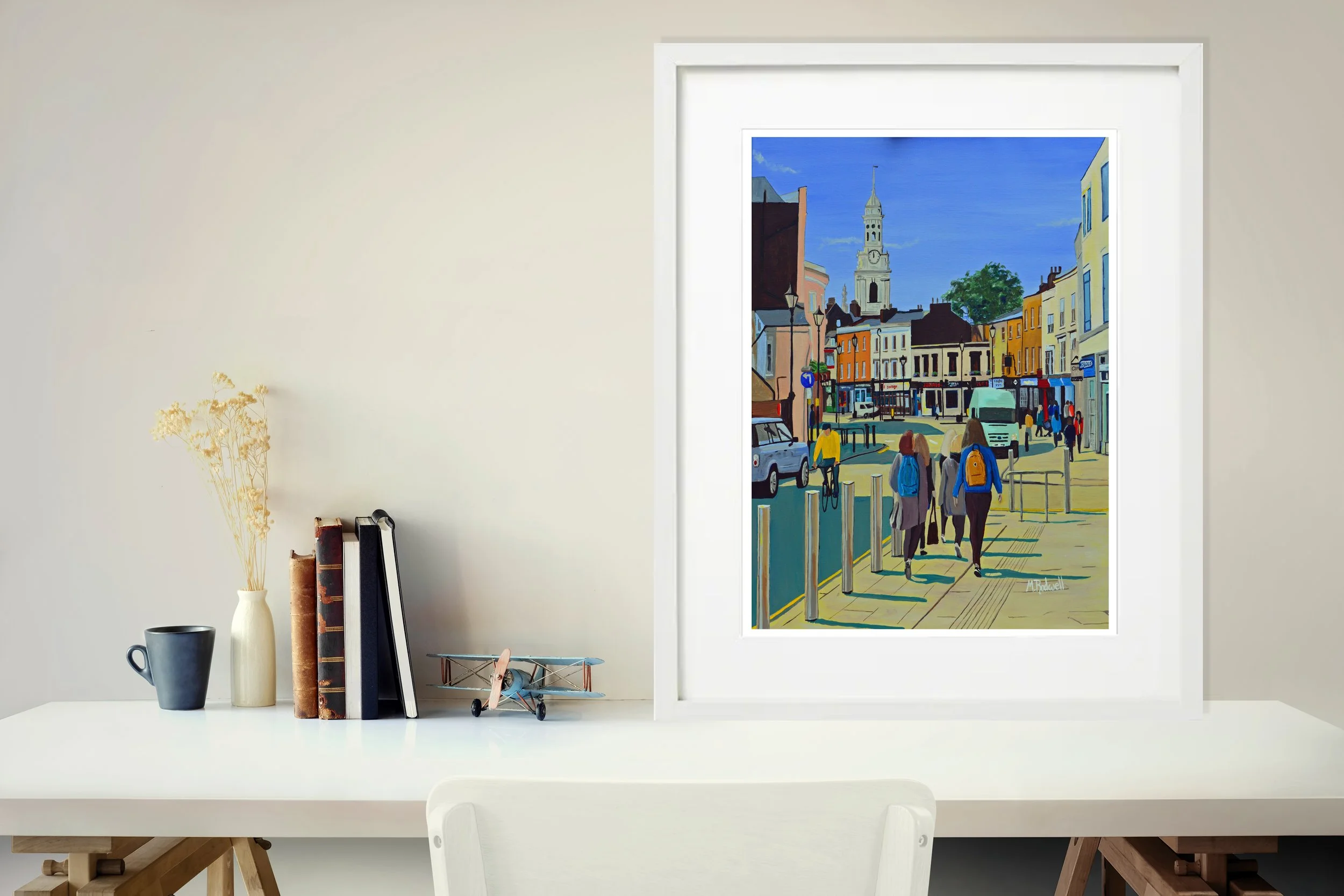 Greenwich Tourists Wall Art of London