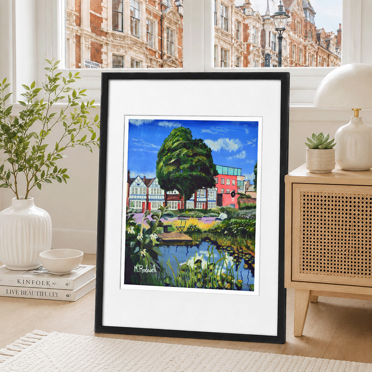 Redcross Gradens Print Park View Painted by Magnus Rodwell