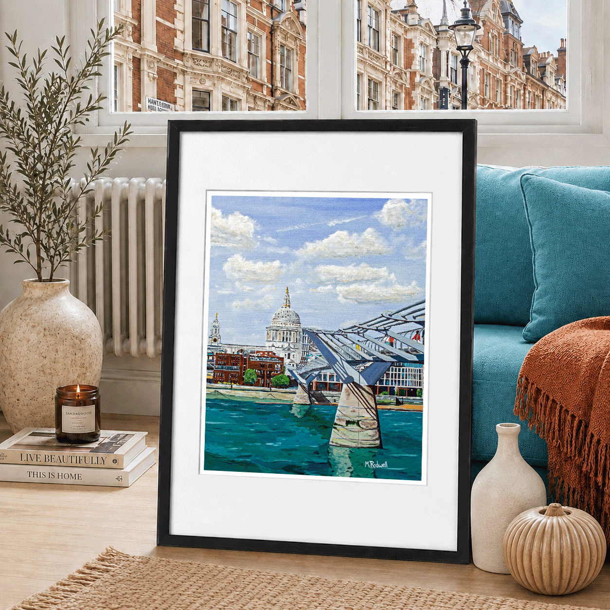 St Pauls Cathedral Print Impressionist Art by Magnus Rodwell