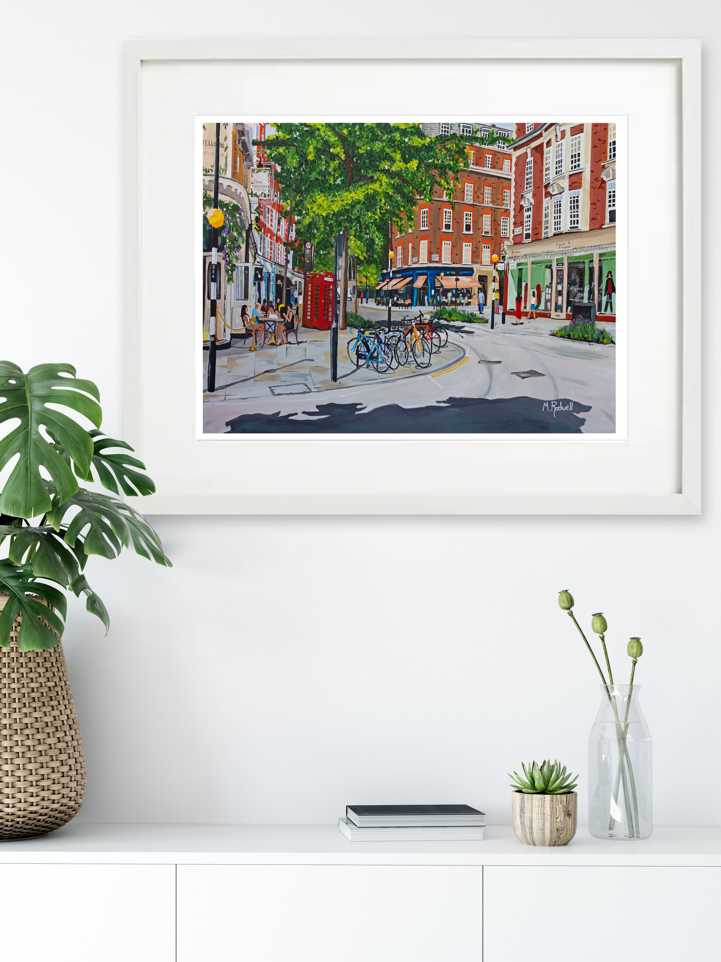 Marylebone High Street London Illustration Print