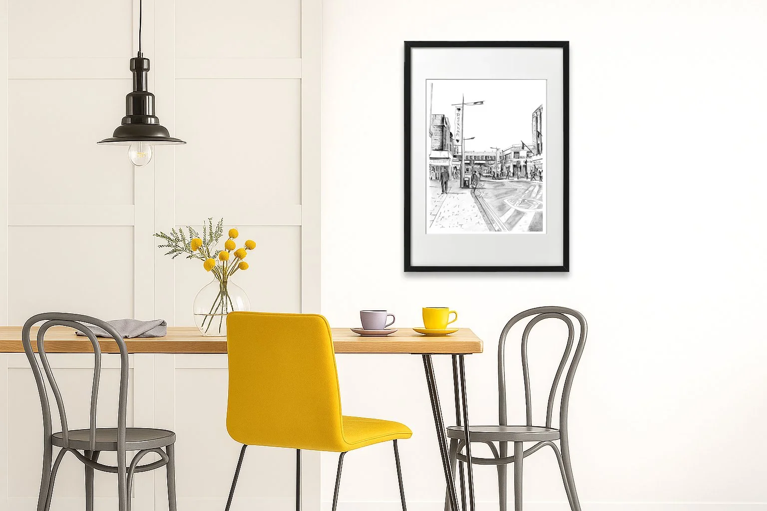 Ready Made Peckham Prints.  Breakfast room inspiration for London