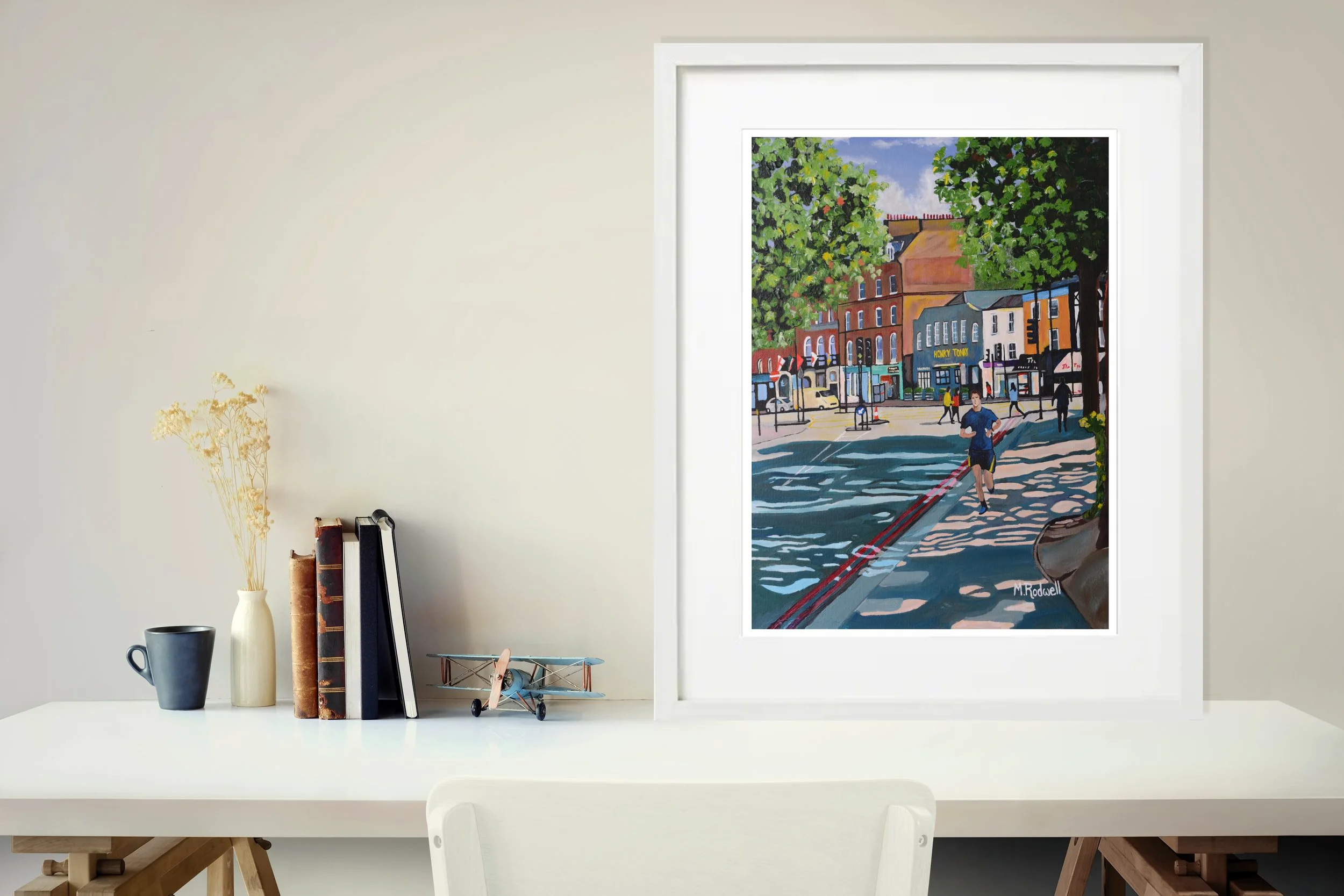 Clapham Common Jogger Illustration London Print