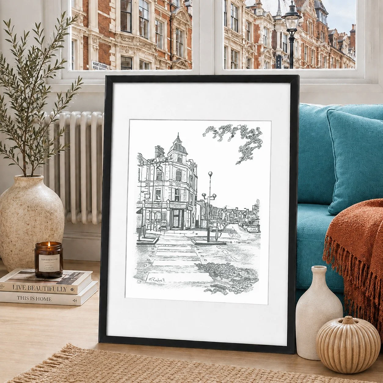 Grove Street Pencil Drawing Print