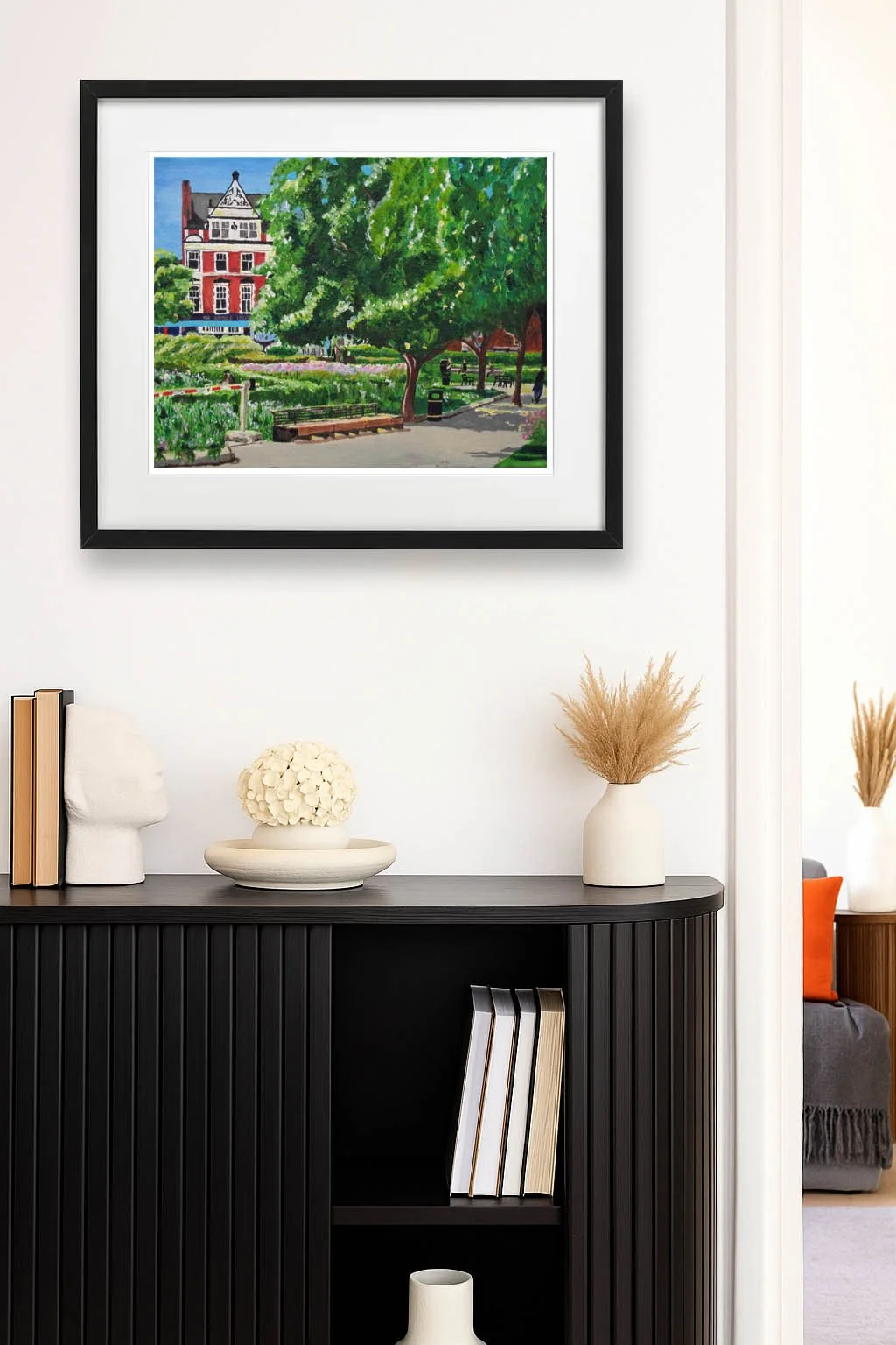 Pottersfield Park London Print Framed.  London Wall Art Decorations