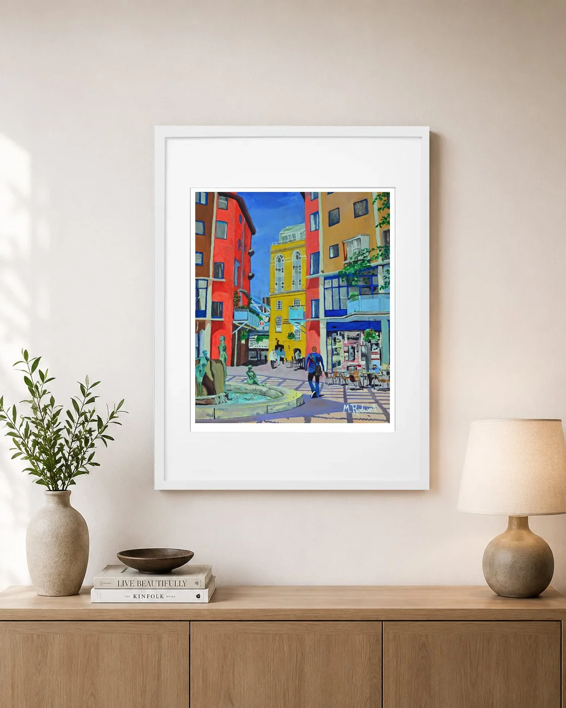 Courage Yard Print London Street Illustration art.jpg