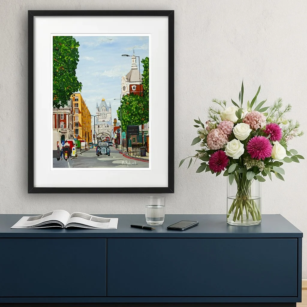 Tower Bridge Road, Bermondsey, London Street Scene Illustration Artwork