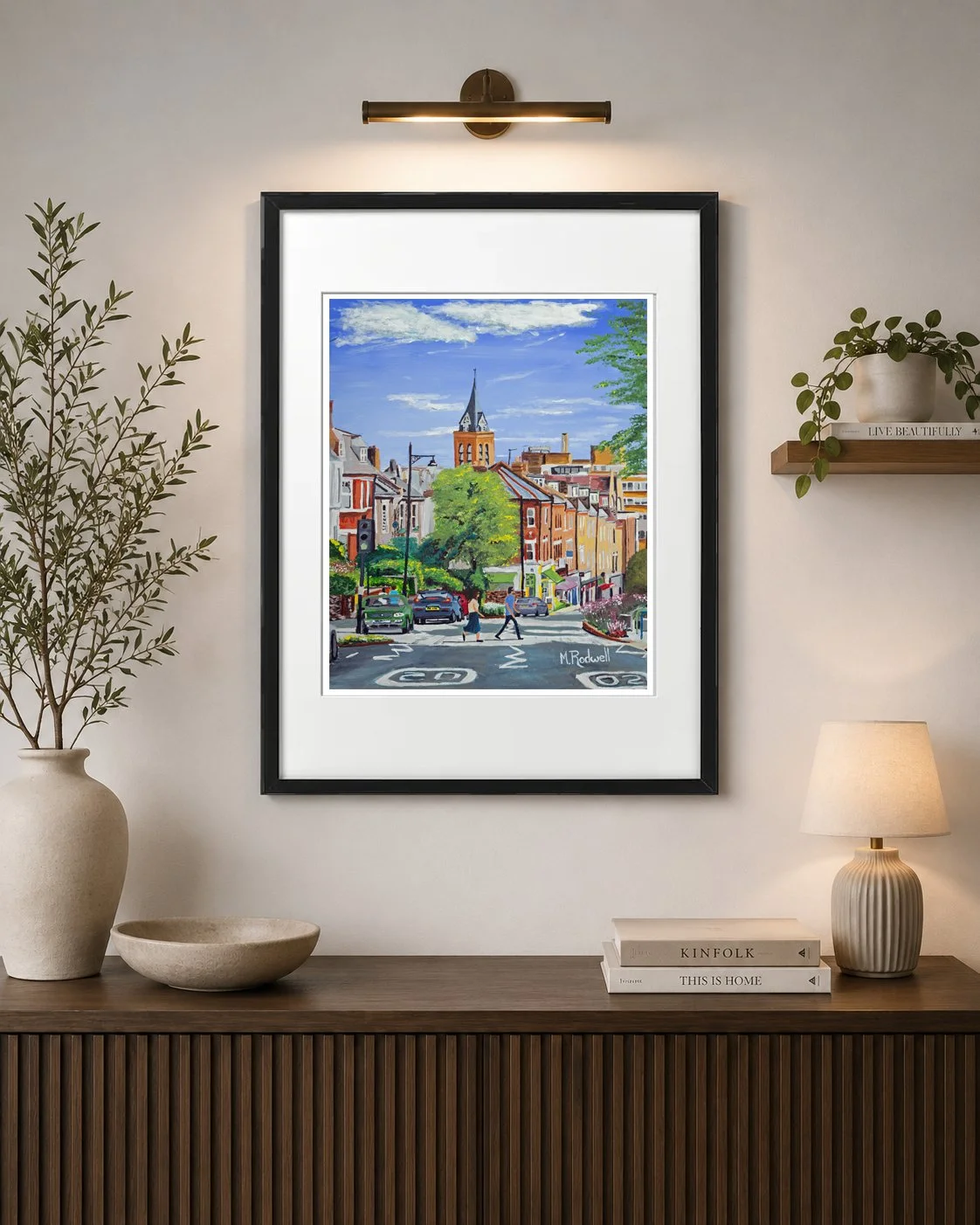 Highgate Hill Print London Colour Print by Magnus Rodwell