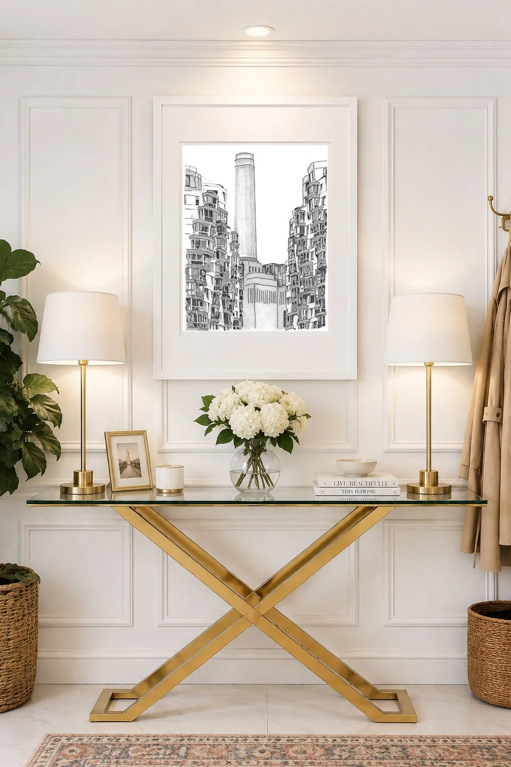 Battersea Square Black and White Wall Art.jpg