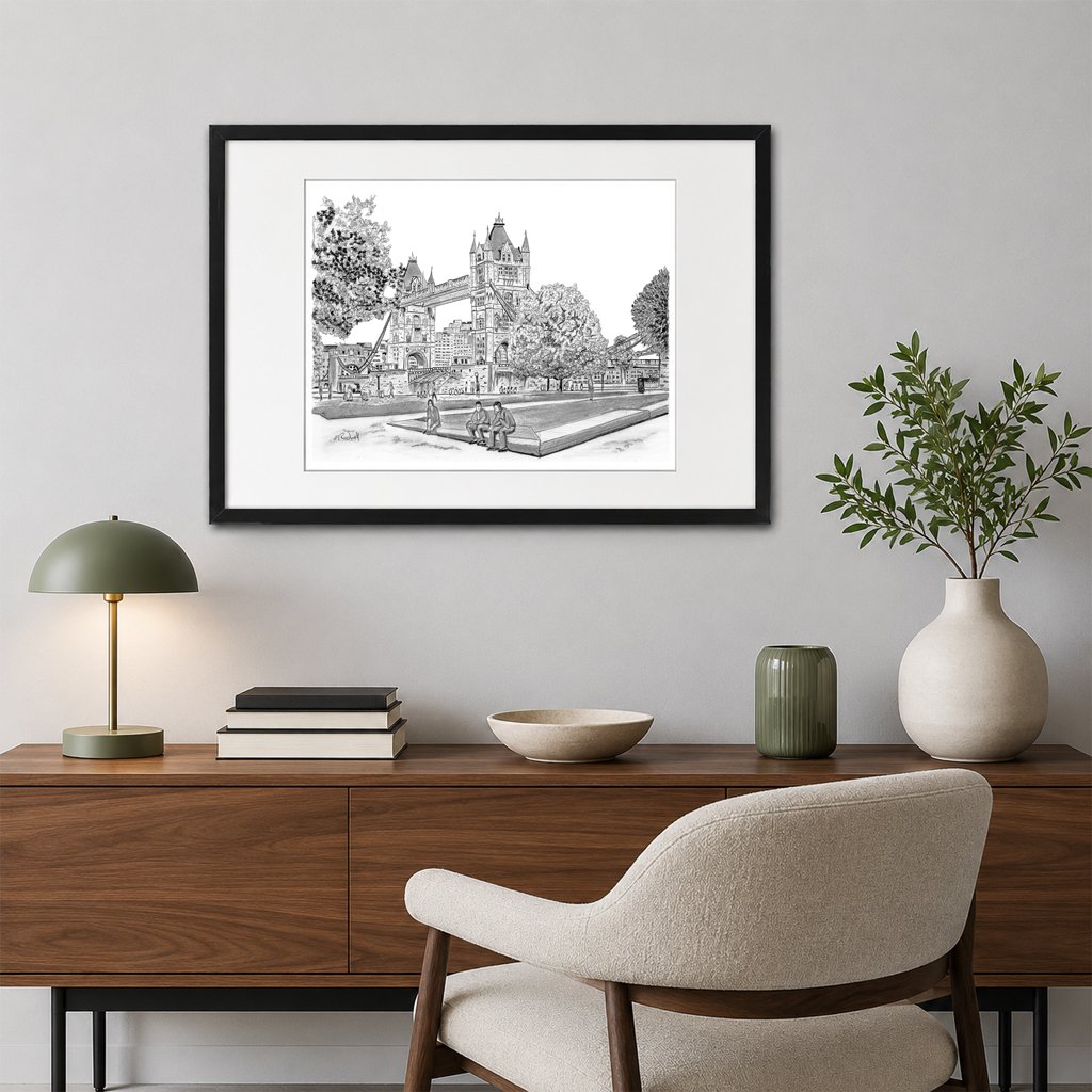 Tower Bridge PottersField Park Black and White Print.jpg