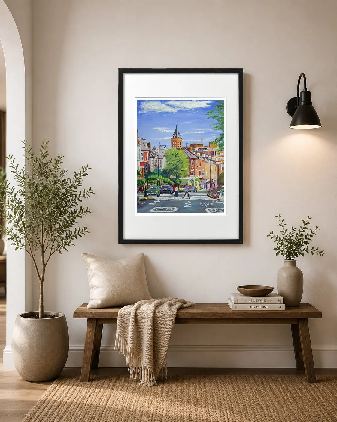 Highgate Hill London Print Colour Black Frame.jpg