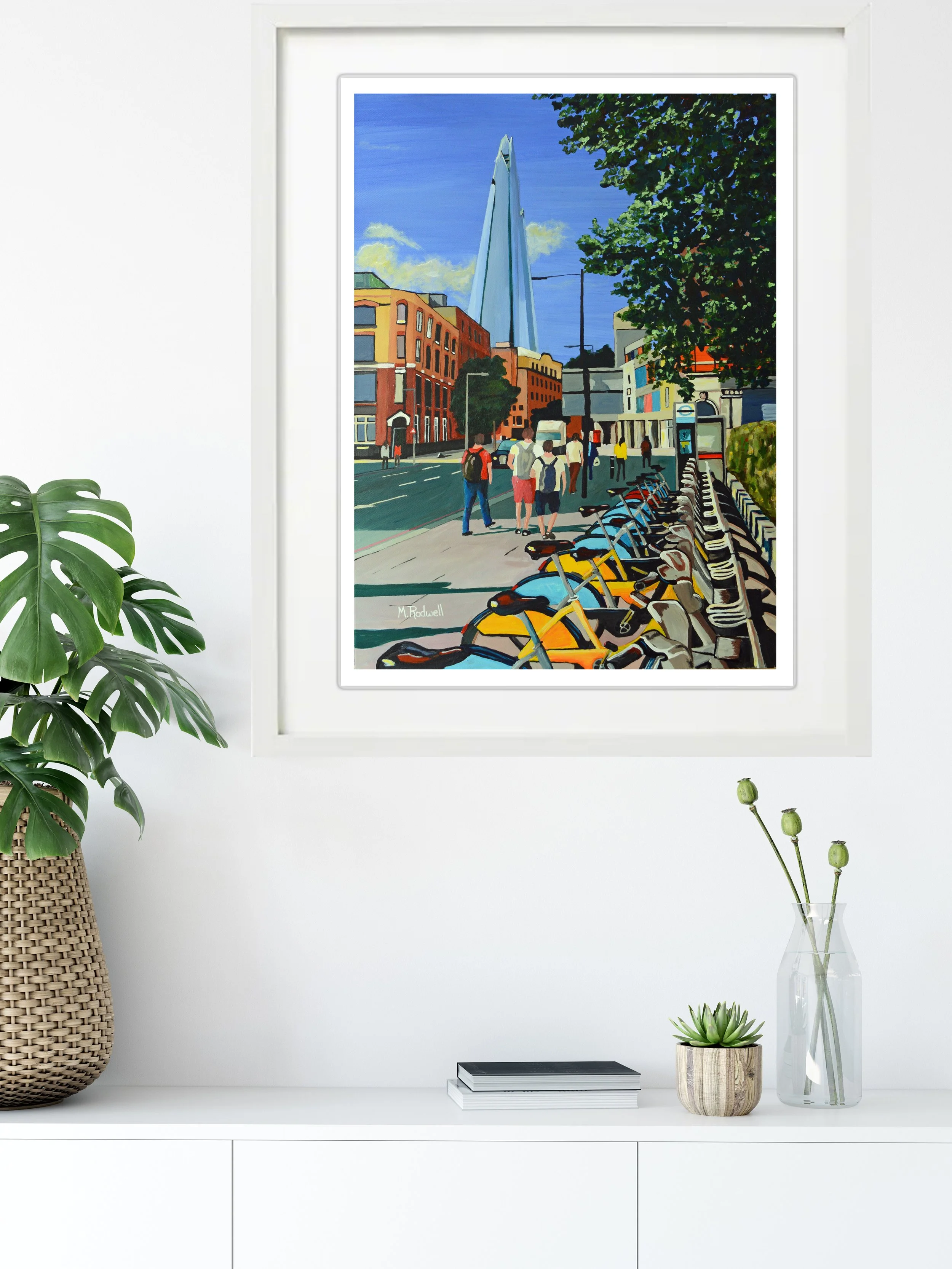 The Shard London Bridge Station Illustration Print