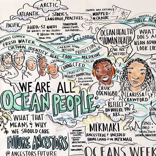 #WeAreAllOceanPeople ✊🏽💧
Thank you to everyone who tuned in this morning for our keynote with @ancestorsfuture. 151 of you registered and raised over $850 for Future Ancestors grants!!! We learned so much about the importance of intersectionality w