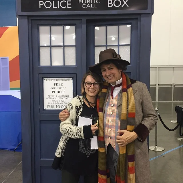 Martha meeting the 4th Doctor #tardis #bluebox #doctorwho #4th