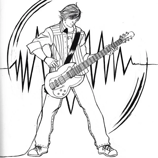 Late start but better now than never #inktober #lead #guitar #sketch #art #music